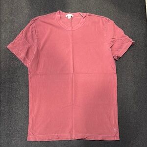James Perse Short Sleeve Crewneck Tee in Red - Size 2